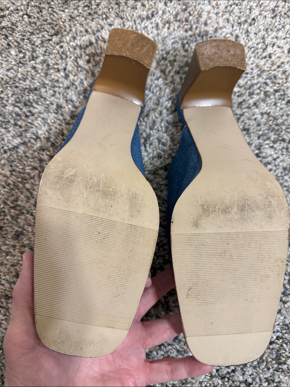 Jennifer Lauren embroidered denim western mules 8 - Picture 3 of 8